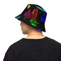 Gem Print Reversible bucket hat