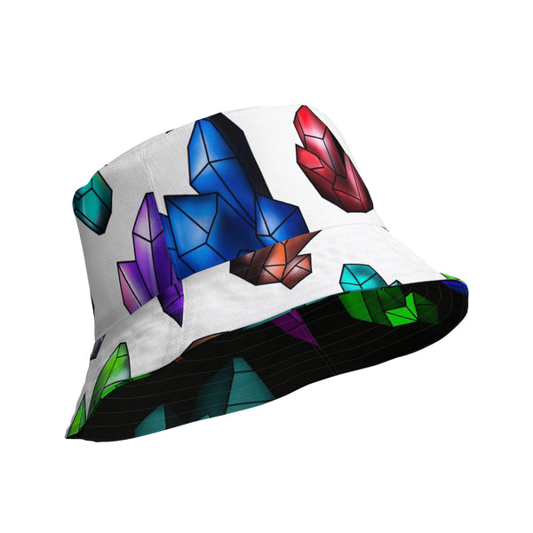 Gem Print Reversible bucket hat