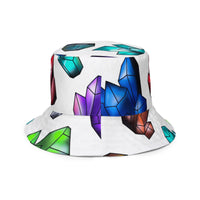 Gem Print Reversible bucket hat